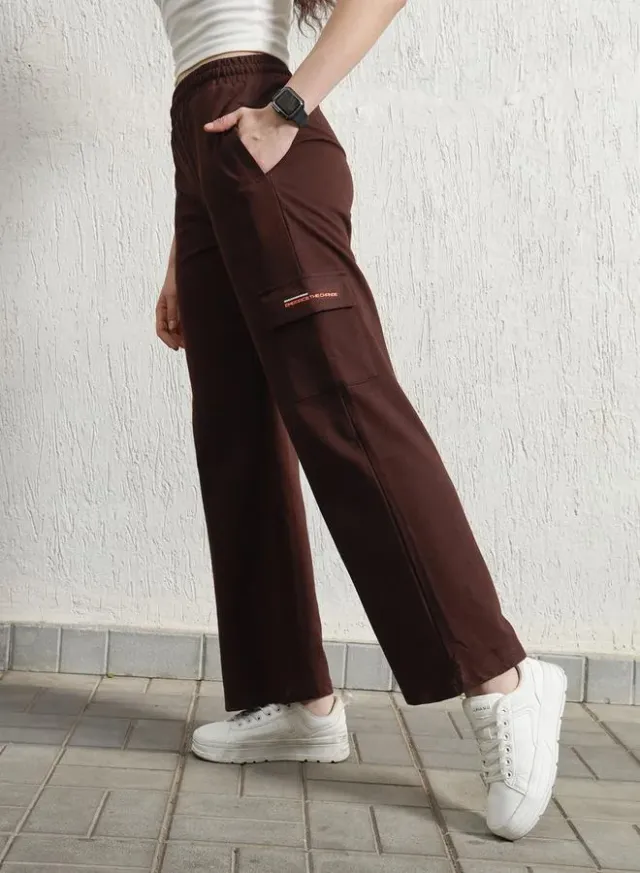 Women's Relaxed Fit Cargo Trousers Forest Green – image 5