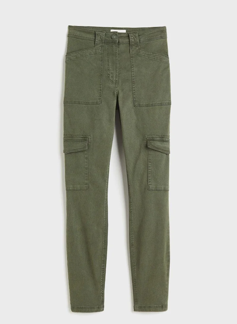 Lyocell-Blend Cargo Trousers
