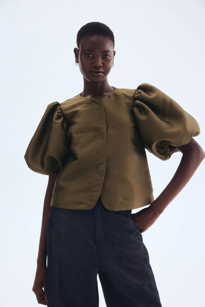 Balloon Sleeve Blouse