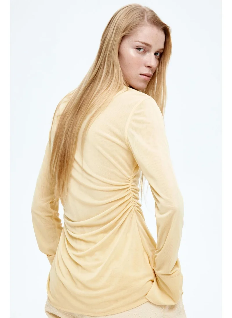 قميص شبكي مكشكش