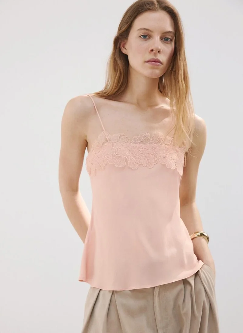 Lace Trim Top