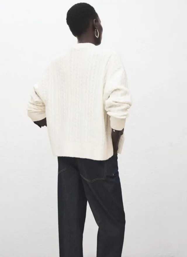 Knitted Braided Cardigan – image 2