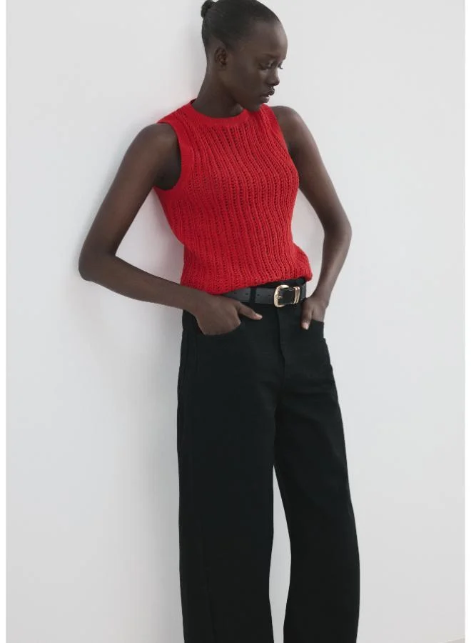 Openwork Knit Top