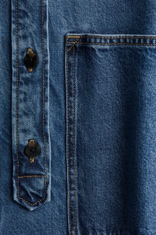 Long denim shirt – image 6