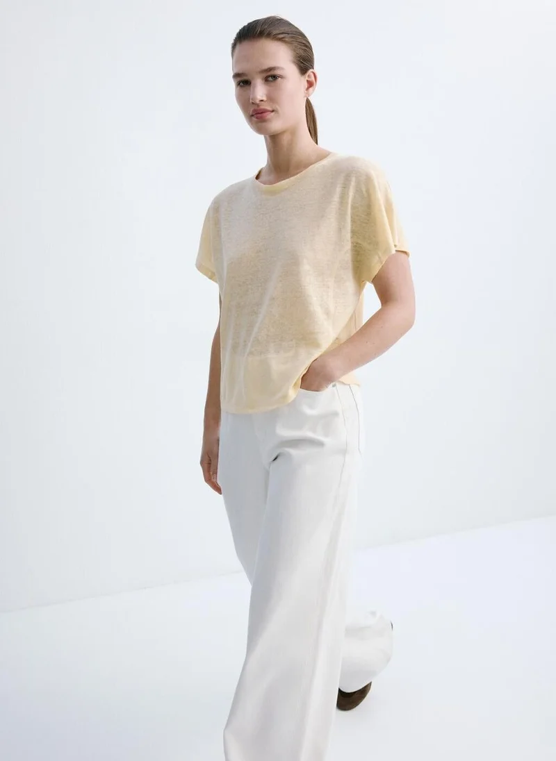 Linen Short-Sleeve T-Shirt