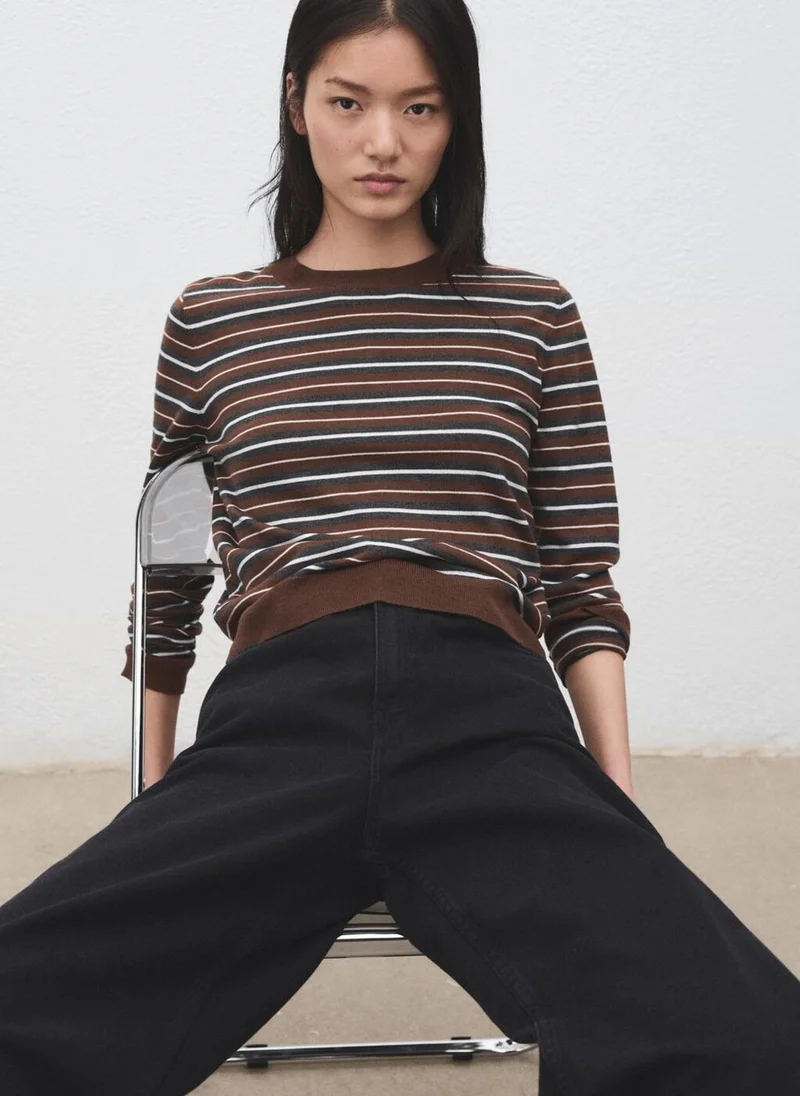 Striped Knit Sweater