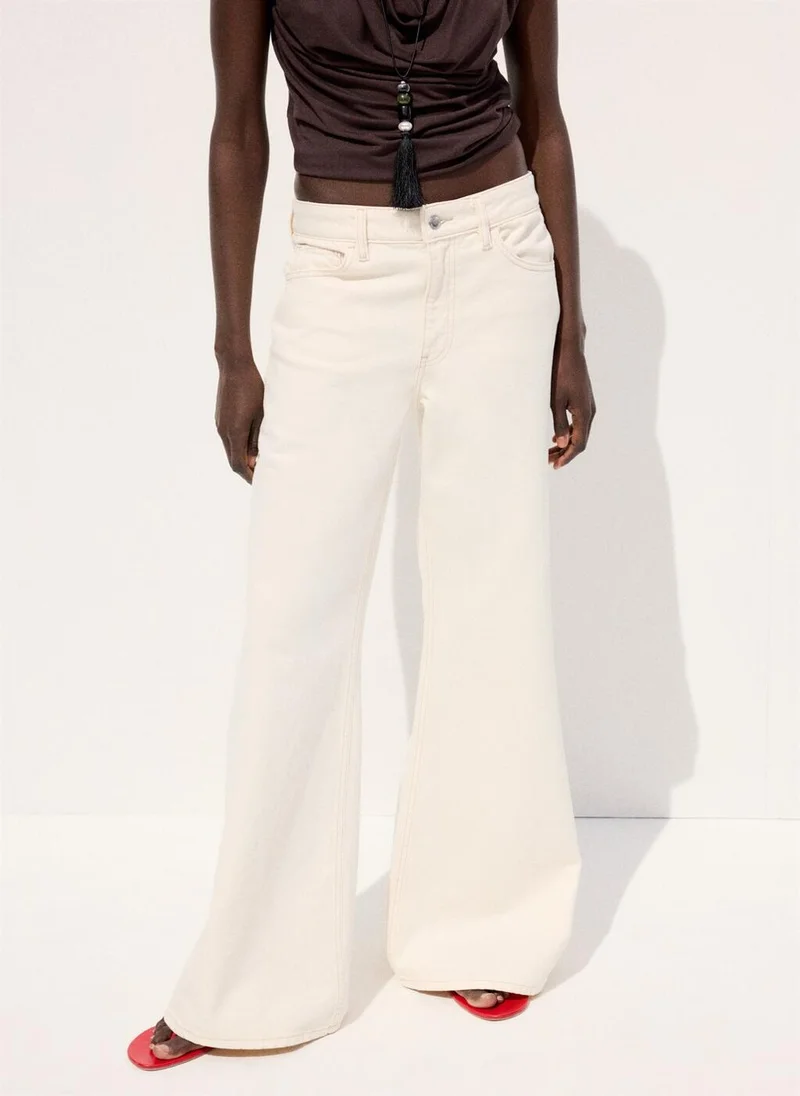 Mid-Rise Flared Jeans