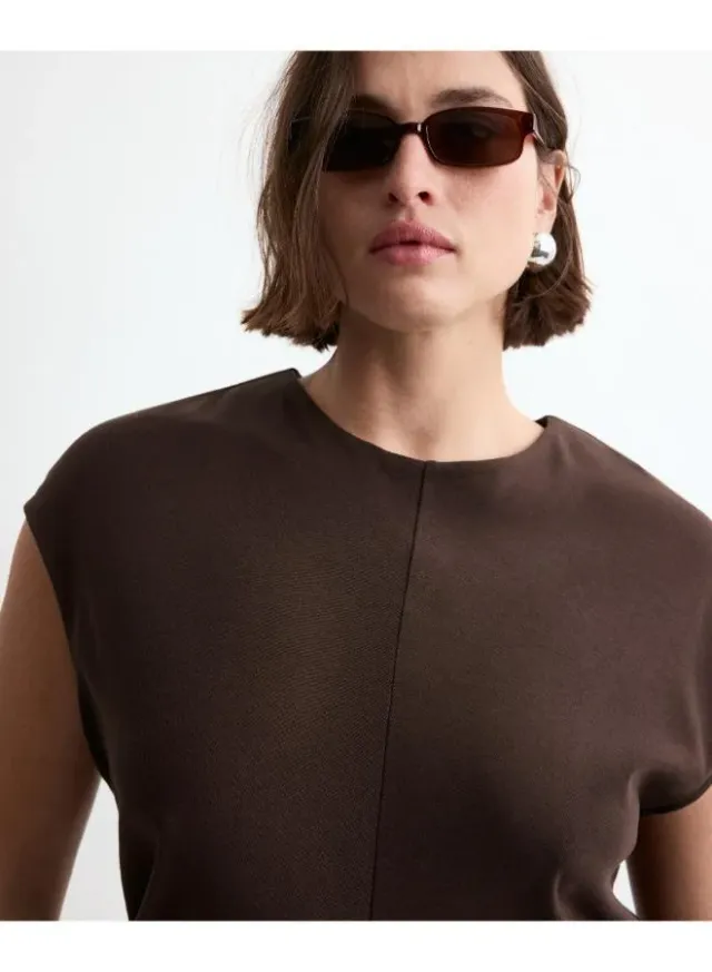 Draped Midi Dress – image 4