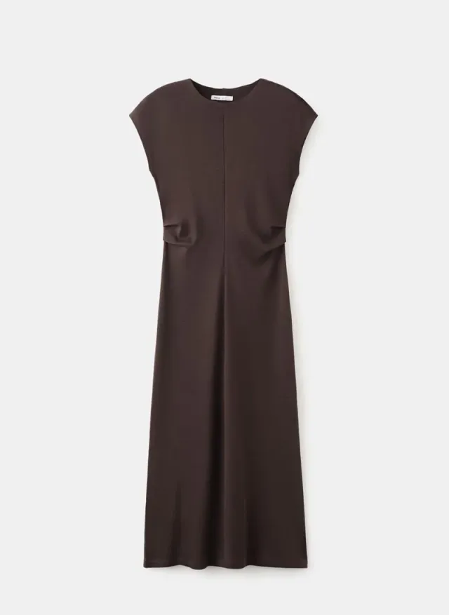 Draped Midi Dress – image 6