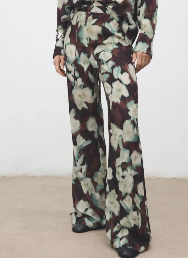Printed Flared Trousers – image 4