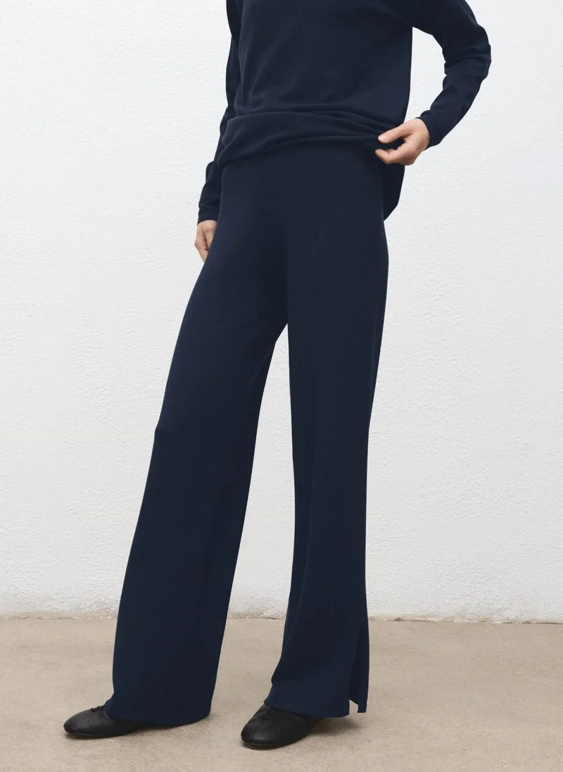 Straight Knitted Pants