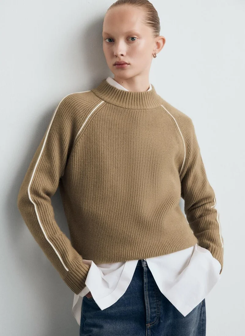 Striped Perkins Collar Sweater