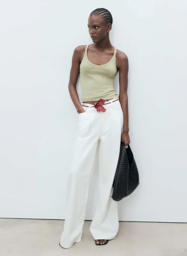 Cotton Strap Top