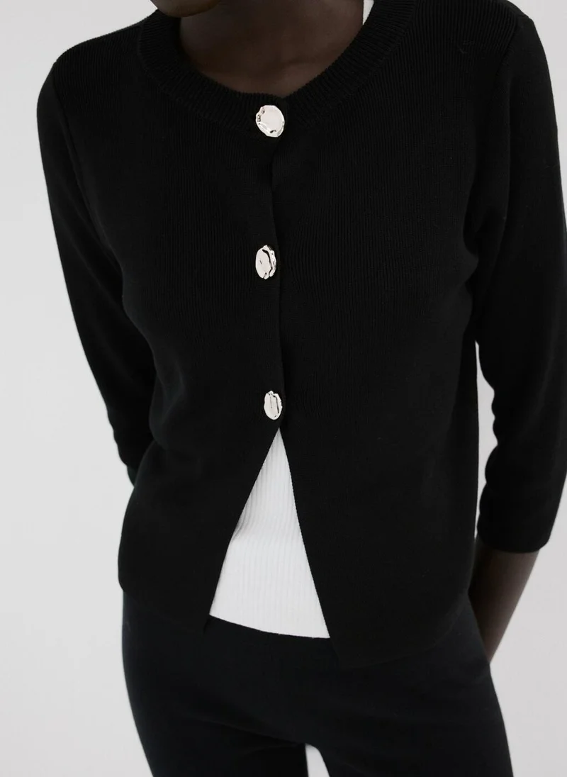 Jewel Button Knitted Cardigan