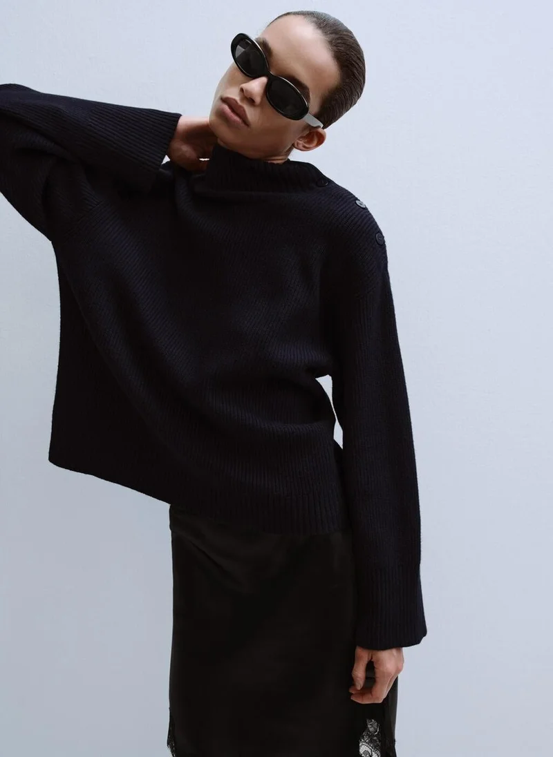 Perkins Neck Button Sweater