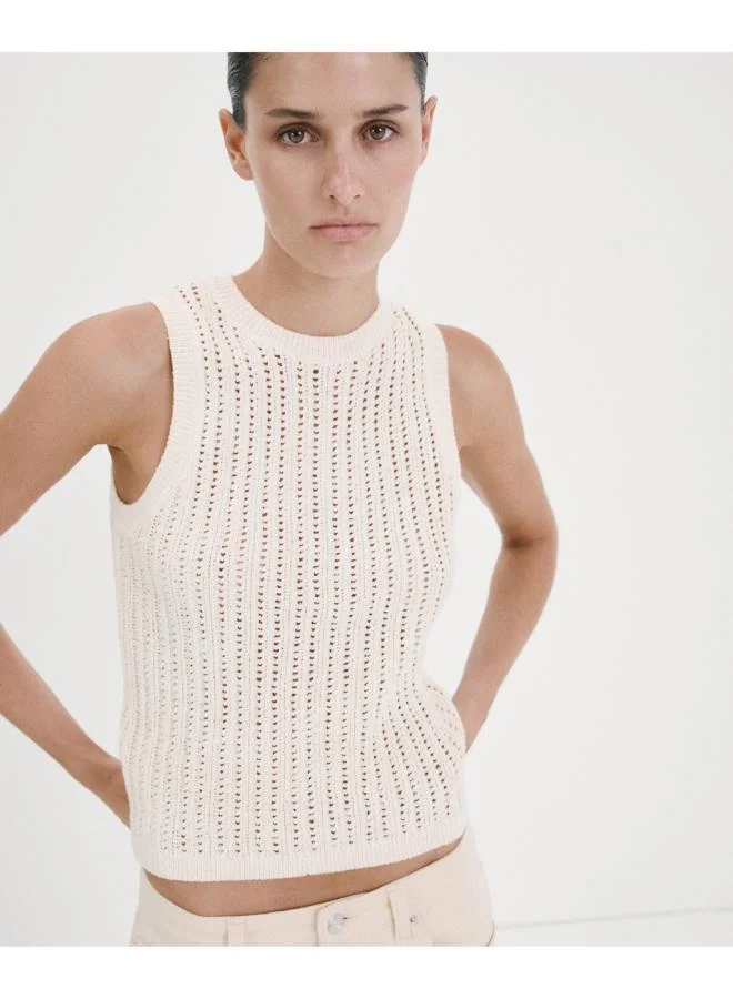 Openwork Knit Top
