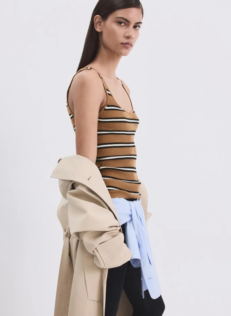 Striped Knit Top