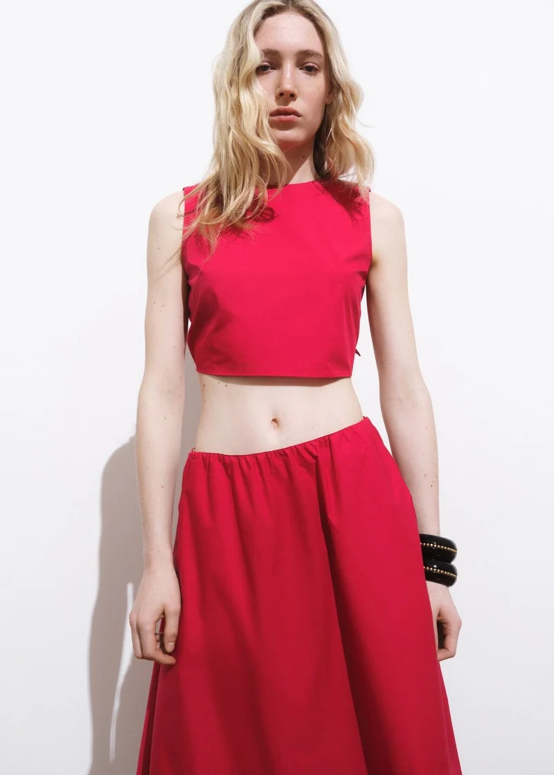 Back Bow Crop Top