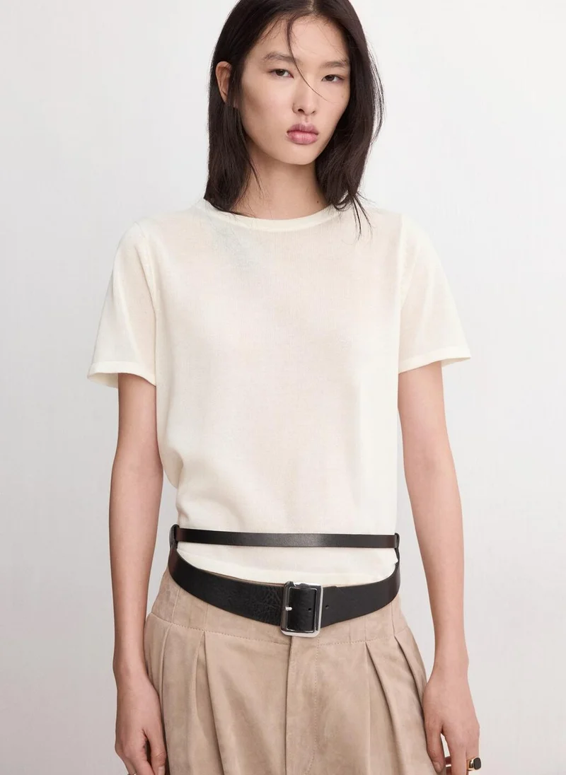 Short Sleeve Knitted Sweater