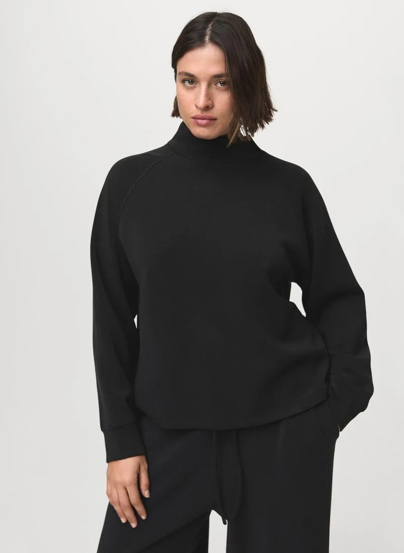 High-Neck Sweatshirt