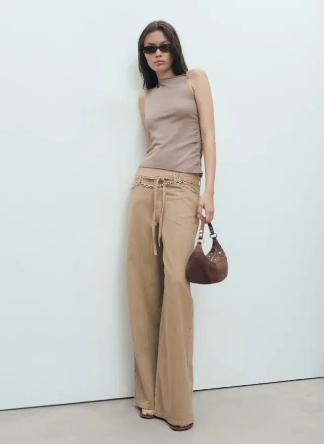 Asymmetrical Knitted Strap Top – image 5