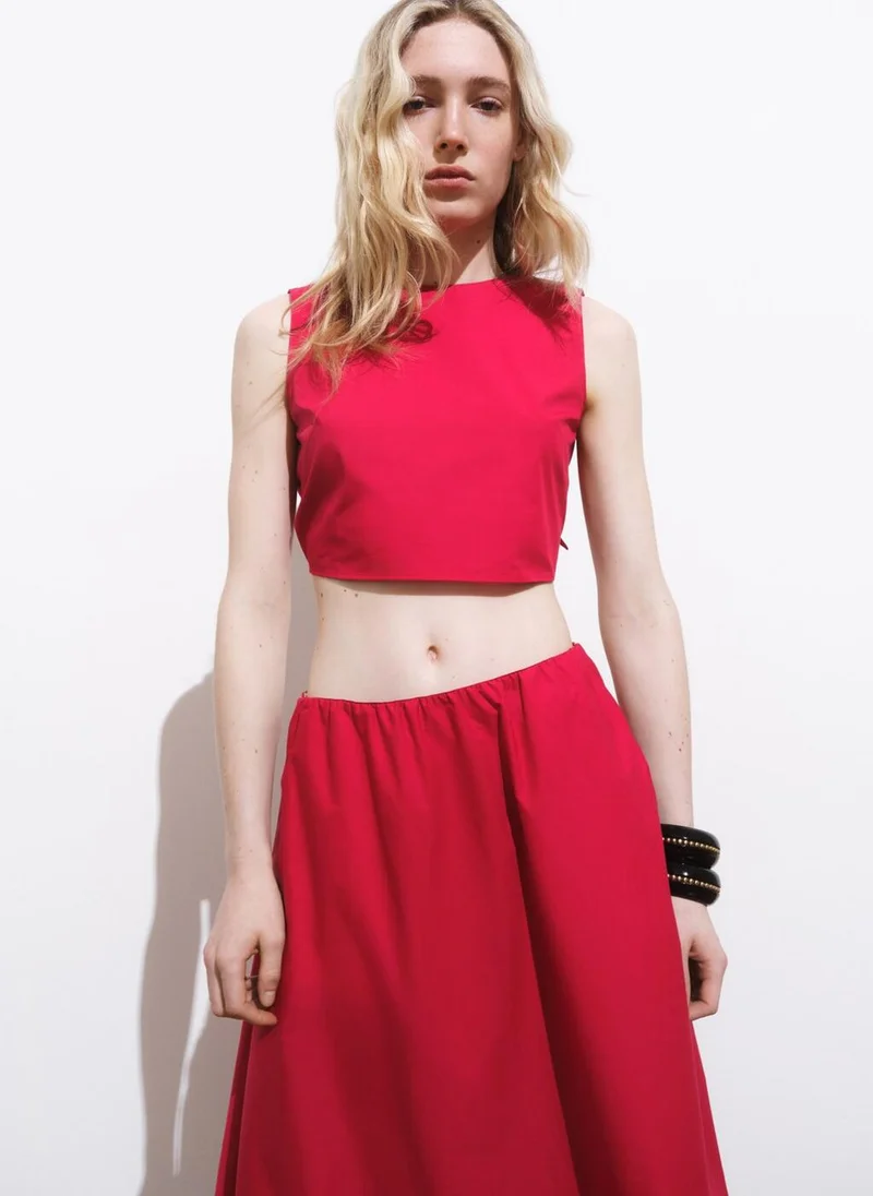Crop Top with Back Bow