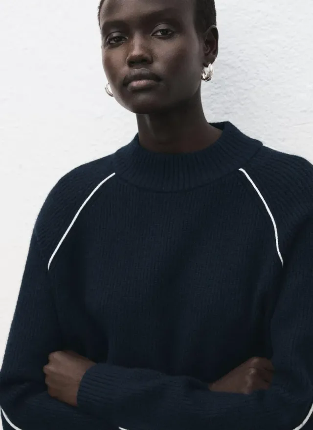 Perkins Collar Striped Sweater
