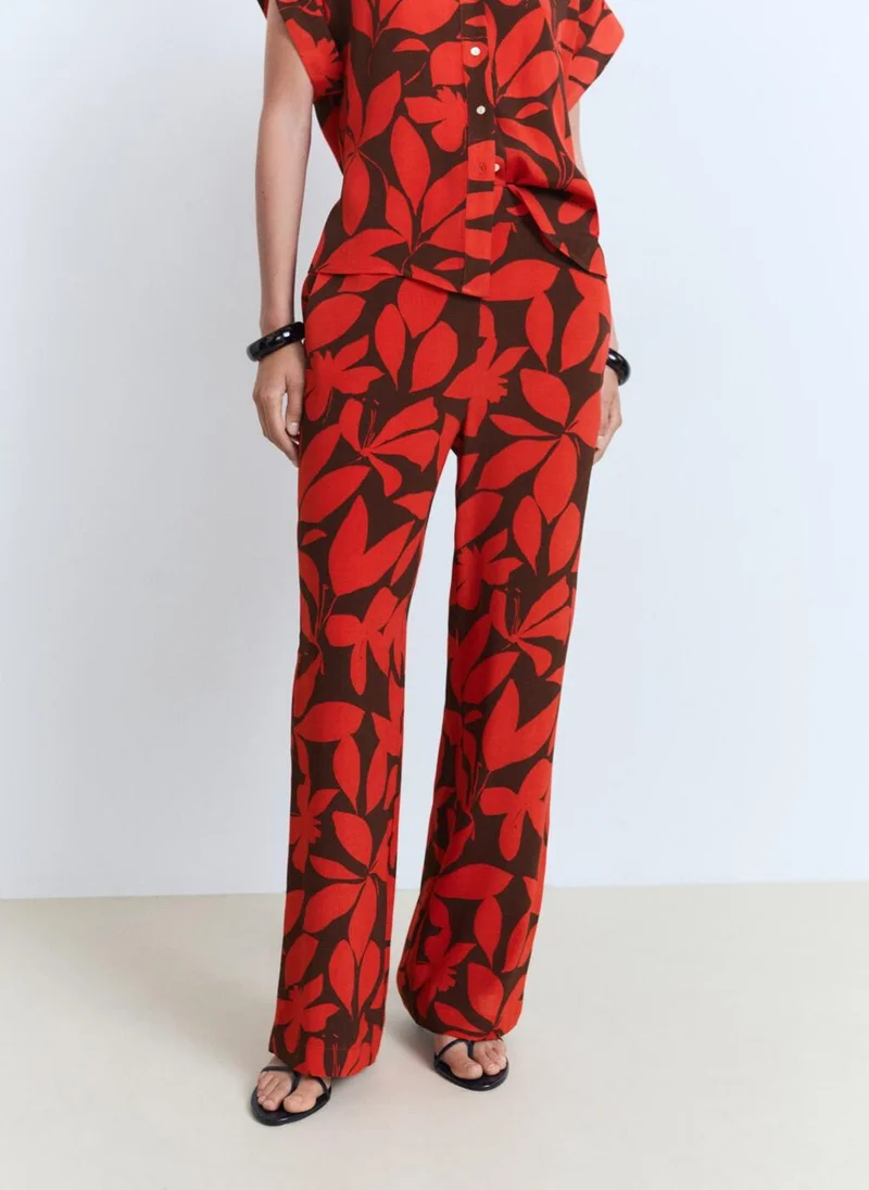 Flowy Print Trousers