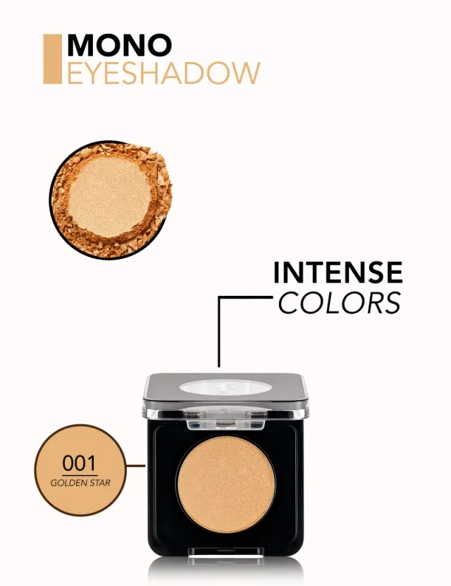 Mono Eyeshadow High Pigment Shimmer Golden Star – image 5