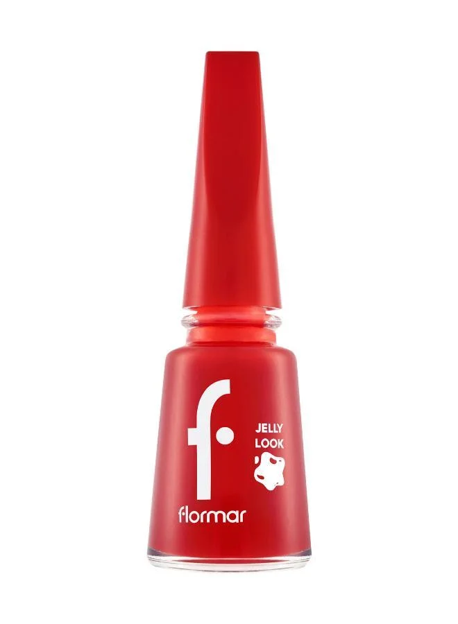 Flormar Jelly Look Nail Enamel Scarlet