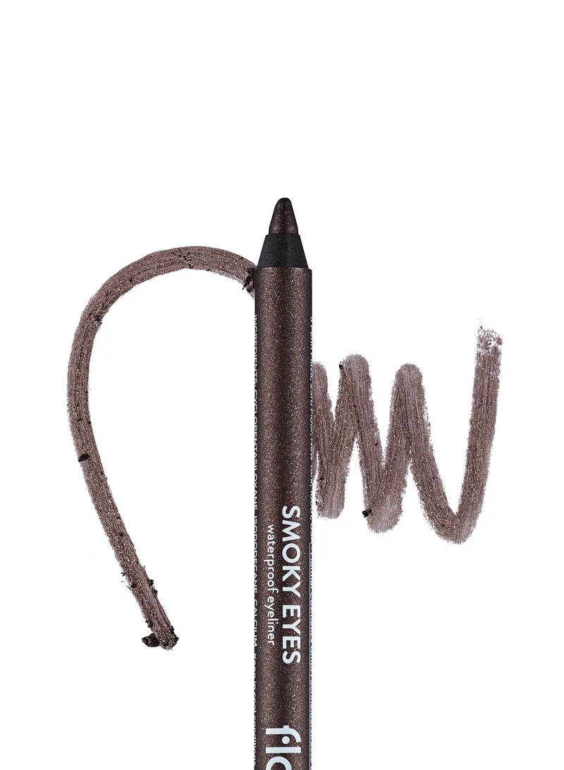 Flormar كحل عيون Smokey Eyes مقاوم للماء بلون كاكي داكن