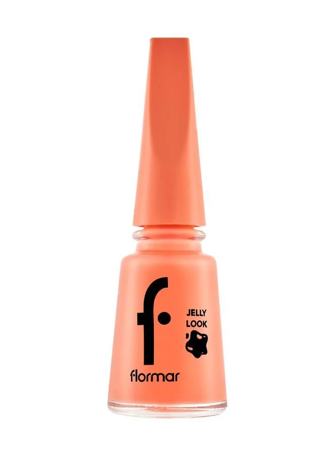 Flormar Jelly Look Nail Enamel Coral Red