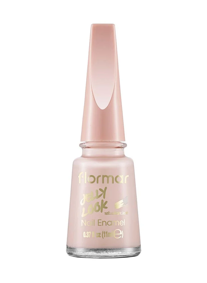 Flormar Jelly Look Nail Enamel Fire Red