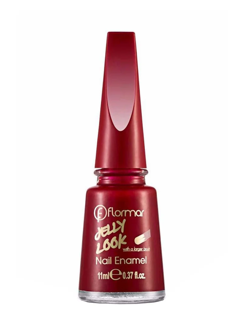 Flormar Jelly Look Nail Enamel Fire Red