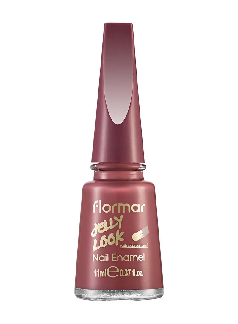 Flormar Jelly Look Nail Enamel Fire Red
