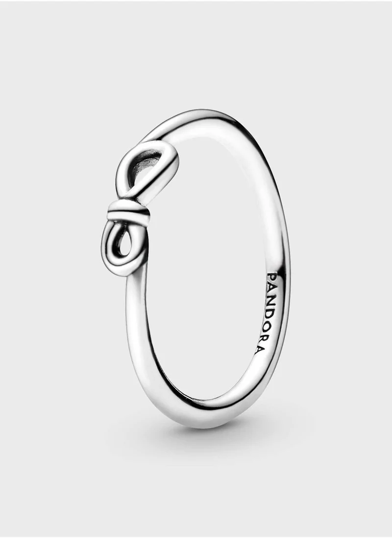Sterling Silver Infinity Knot Ring Silver