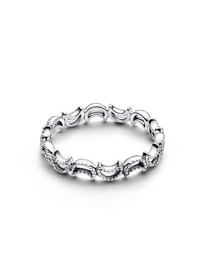 Moon Sterling Silver Ring Sets, Silver