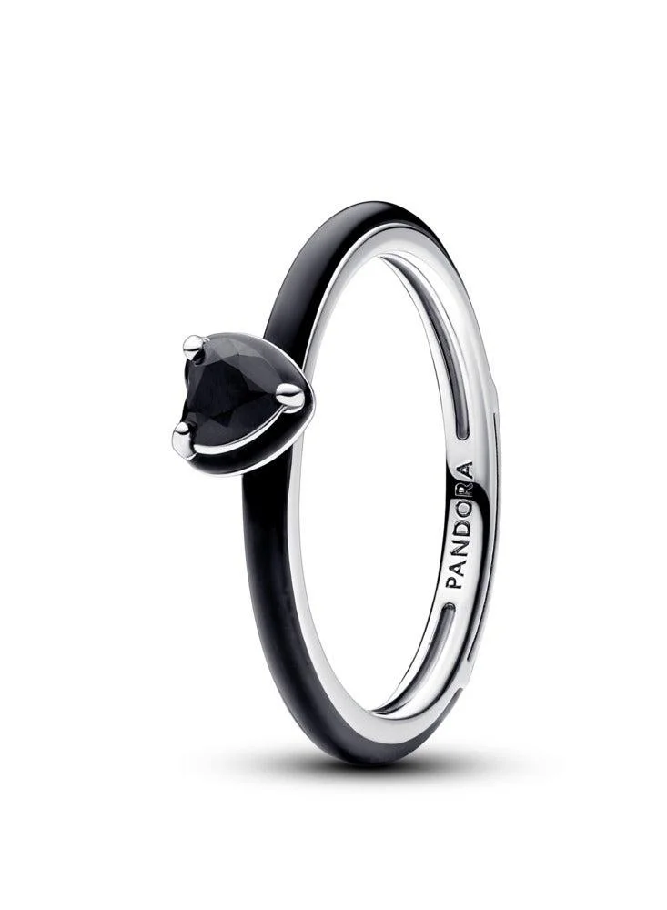 Pandora ME Chakra Heart Ring Black