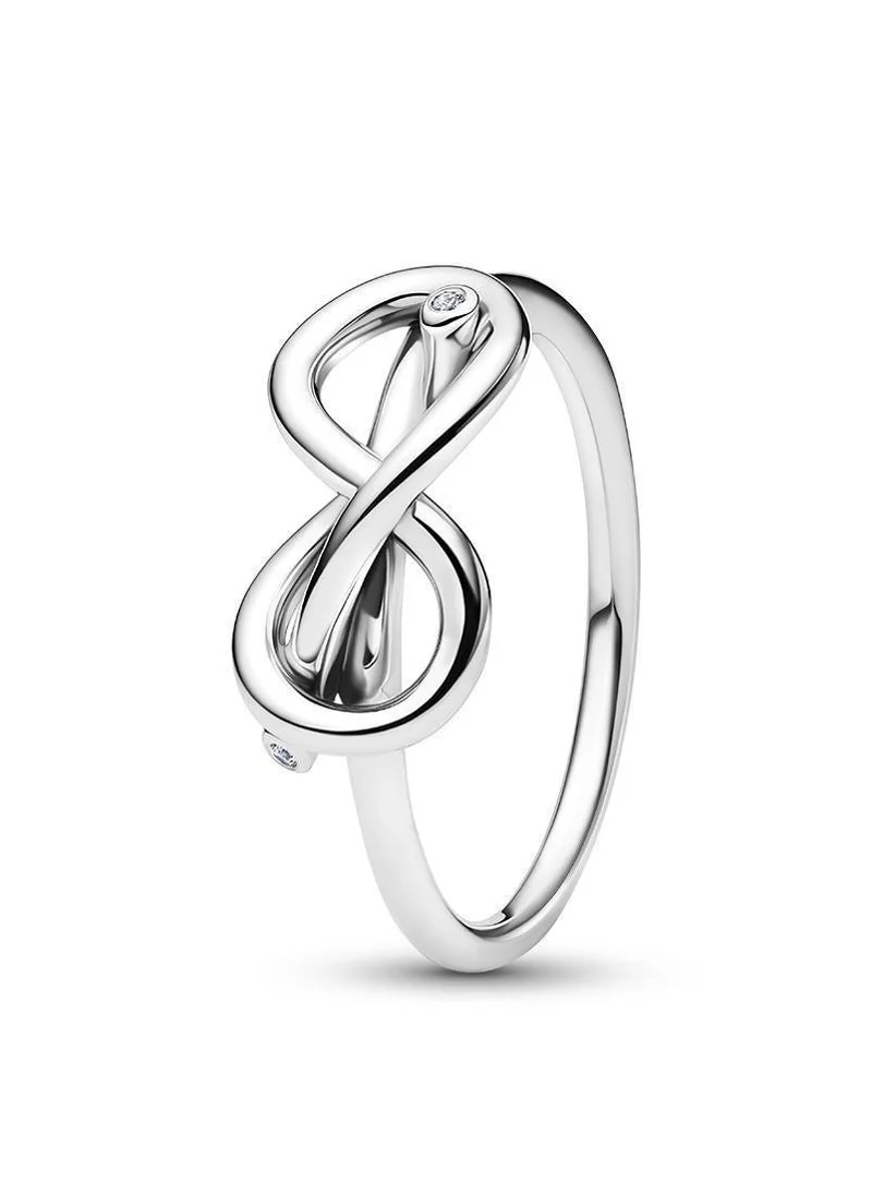 Infinity Knot Ring Clear