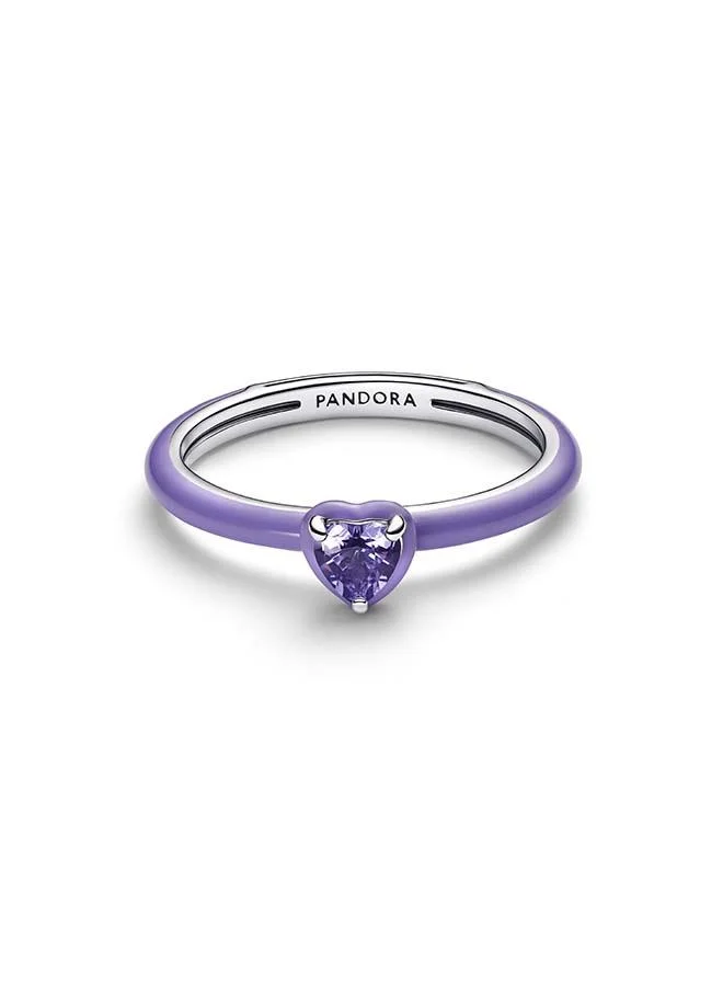 Chakra Heart Ring, Purple