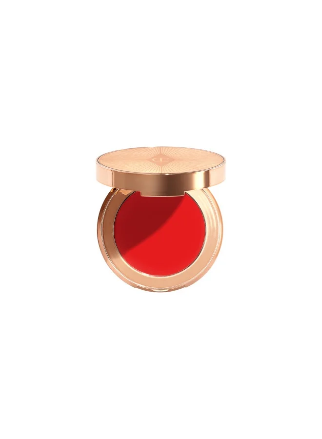 Lip And Cheek Glow flushed flame red