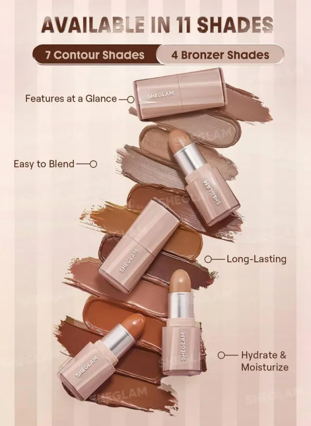 Buttery Buff Contour & Bronzer Stick 01Soft Tan – image 3