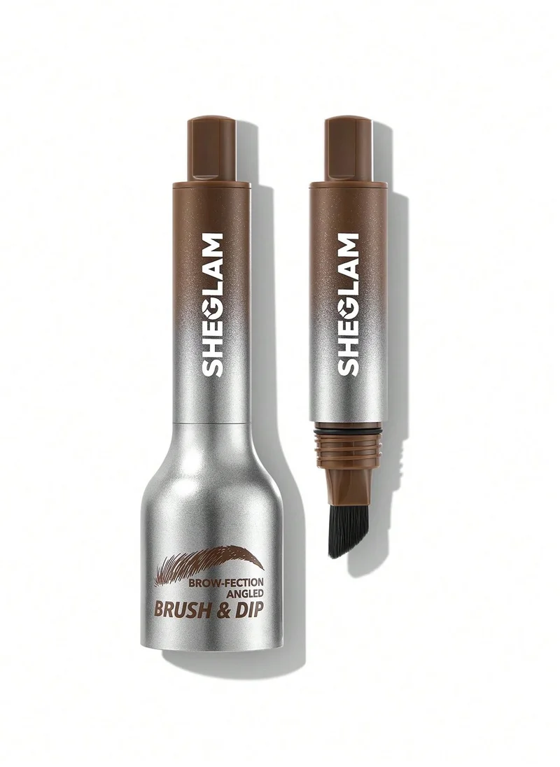 Brow-Fection Angled Brush & Dip Taupe