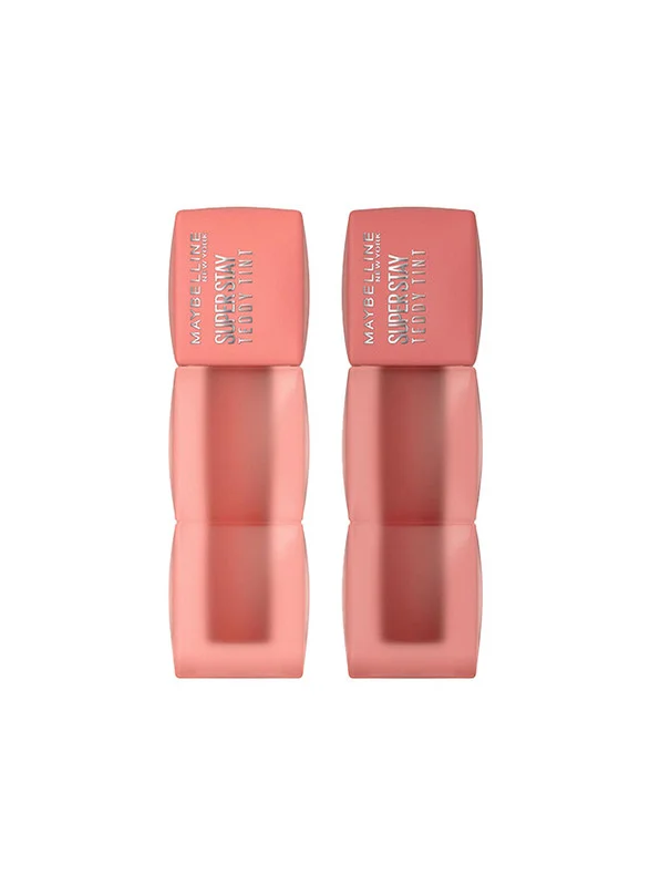 Maybelline Super Stay Blurred Matte Transferproof Lip Tint Set x 2 The Nudes