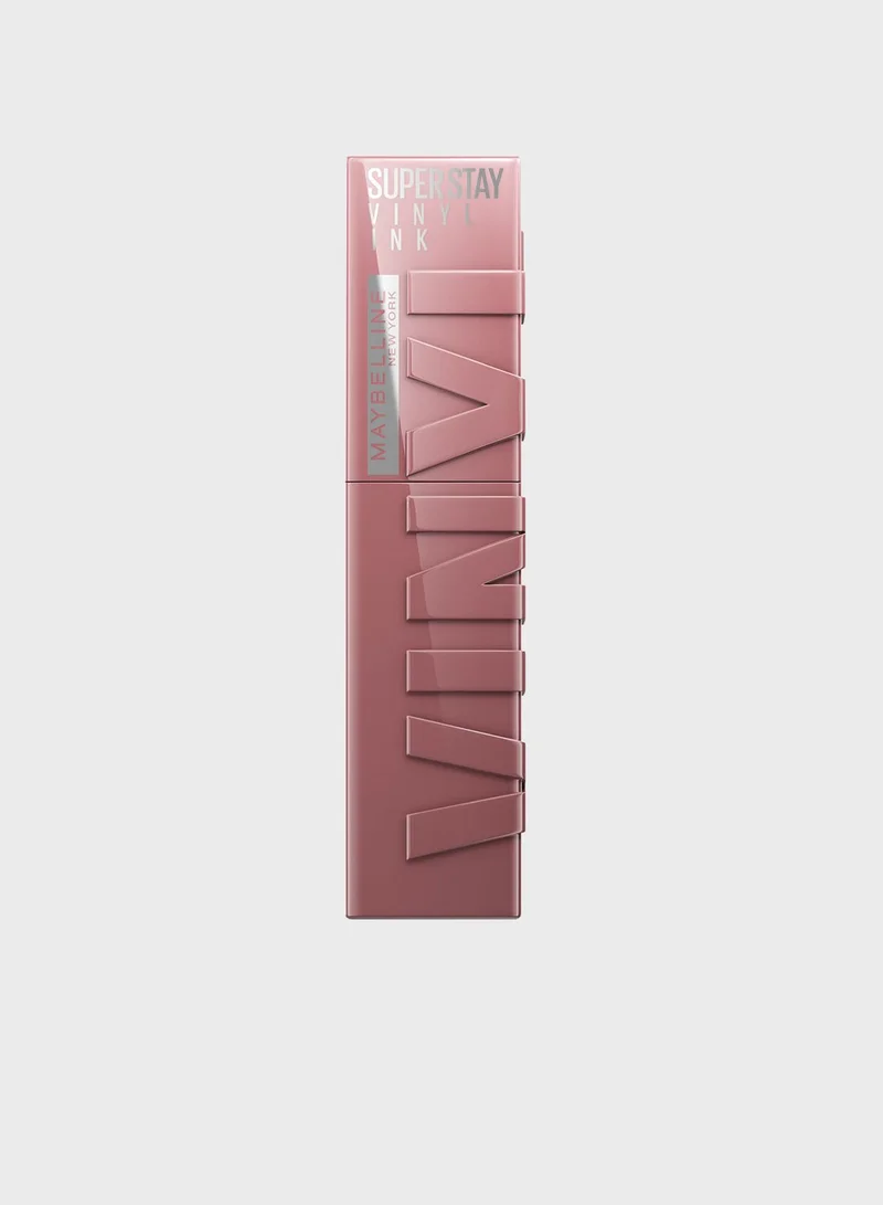 Maybelline New York Super Stay Vinyl Ink Nudes Longwear Transfer Proof Gloss Lipstick Awestruck