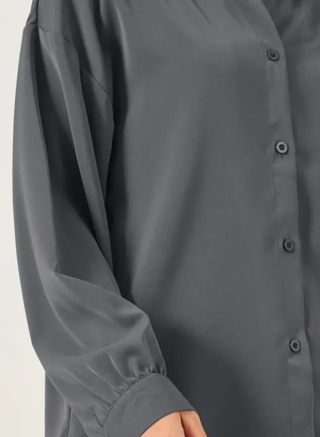 Oversized Balloon Sleeve Shirt Pink – image 4
