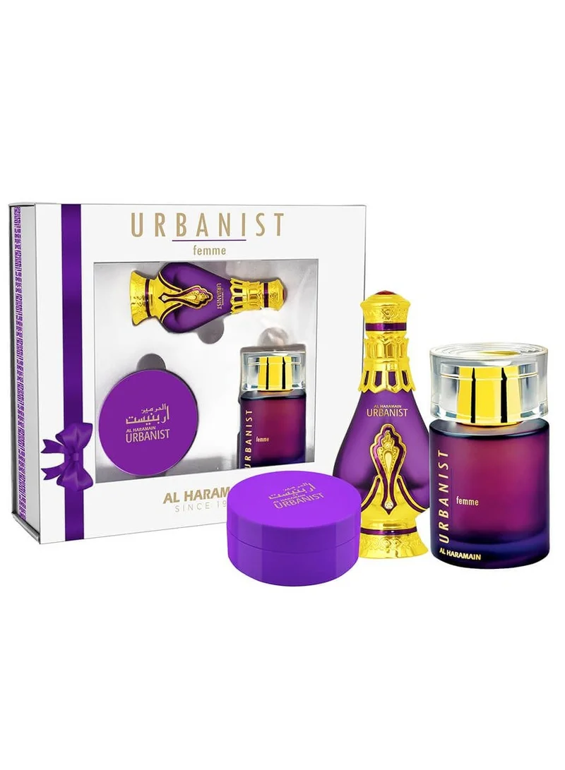 Al Haramain Urbanist Femme Gift Set Purple