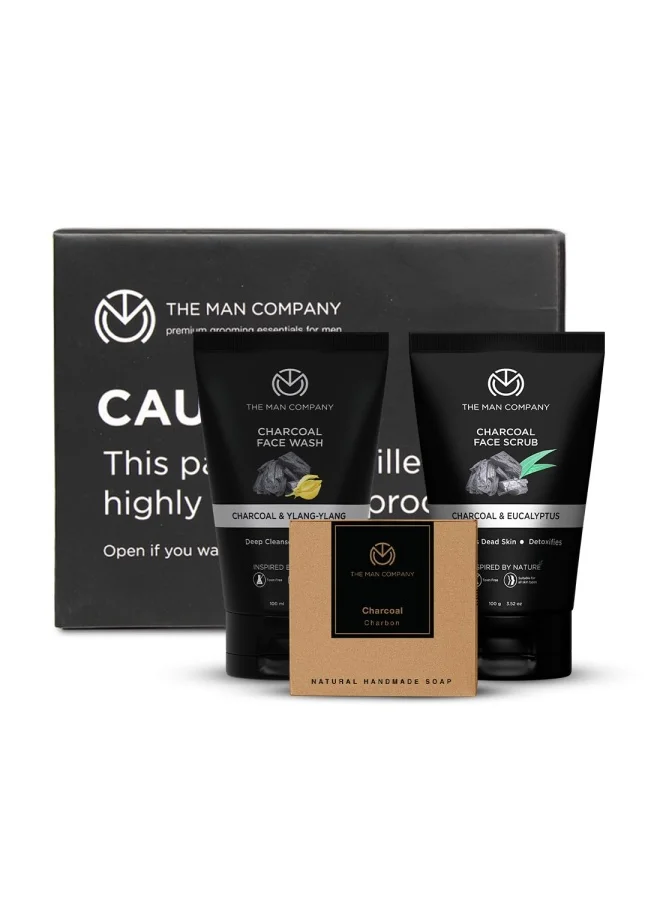 The Man Company Charcoal Face Care Kit Gift Set