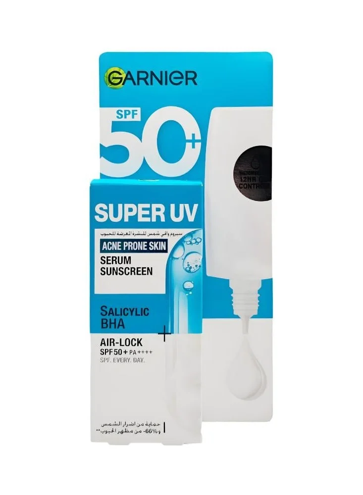 Garnier Skinactive 50 Super UV Acne Prone Serum Sunscreen