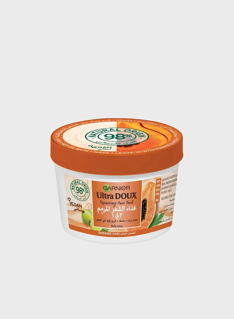 Garnier Ultra Doux Hair Food Repairing Papaya 3-in-1 Hair Mask 390ML